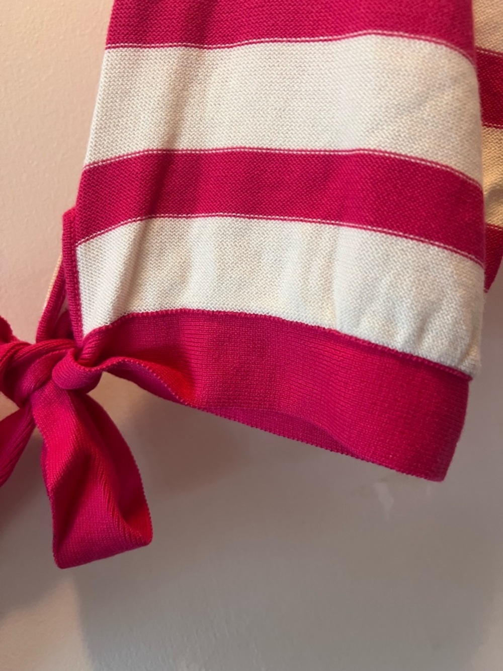 SONIA RYKIEL H&M Stripe Sweater Bow Sleeve Parisian Chic Knit Top - Picture 5 of 7